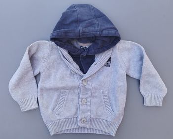Pull gilet à capuche et boutons 3 ans garcon kiabi