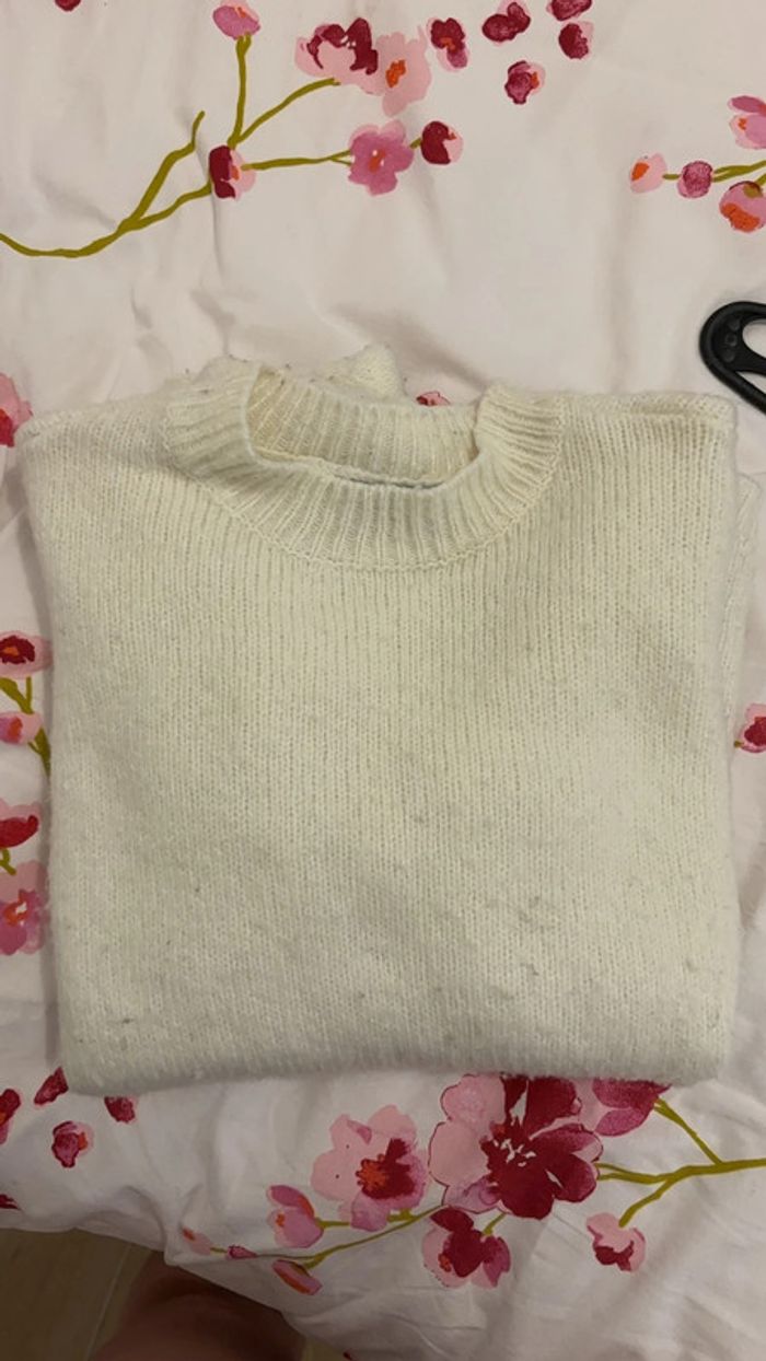 Pull blanc - photo numéro 2