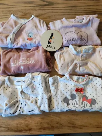 Lot de 6 pyjamas épais