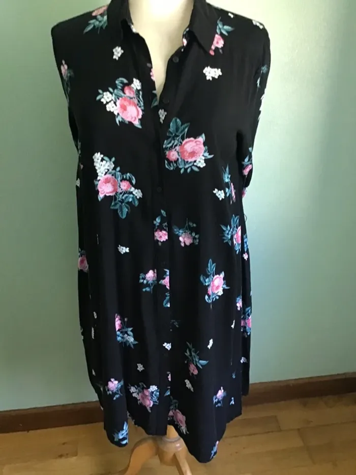 Robe chemise manches longues