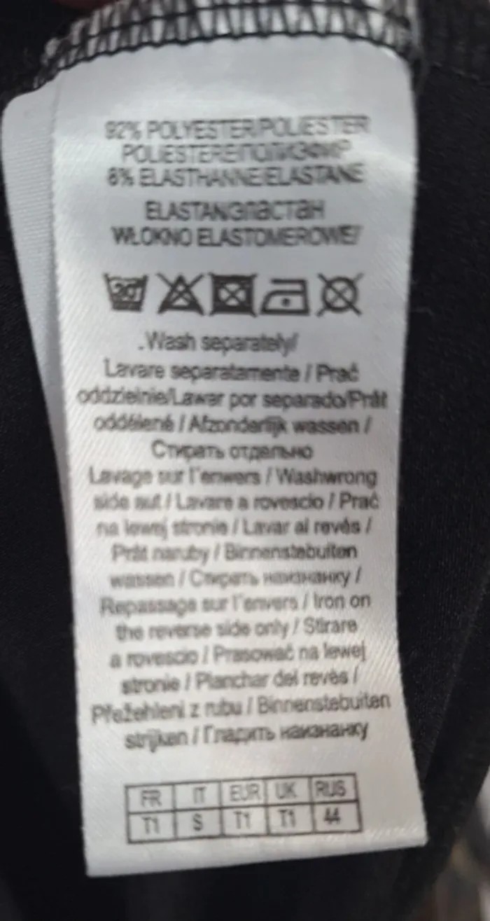 Tunique noire taille S/1 en très bon état "camaïeu" - photo numéro 4