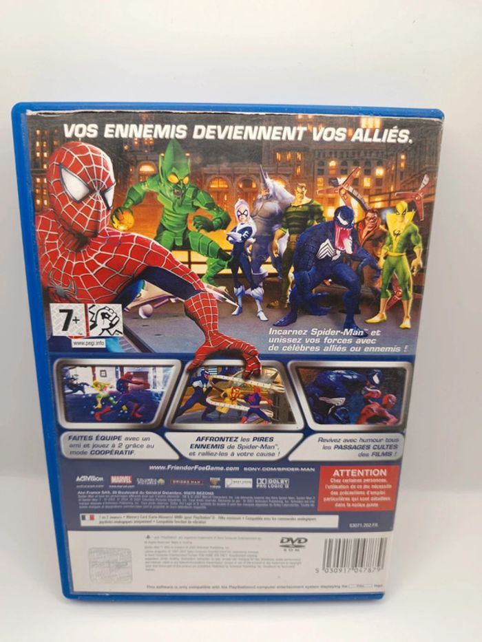 Jeu Playstation 2 occasion spiderman allié où ennemi - photo numéro 3