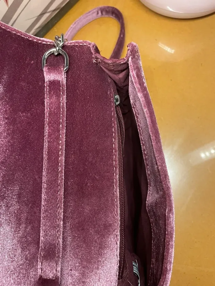 Petit sac velours violet - photo numéro 2