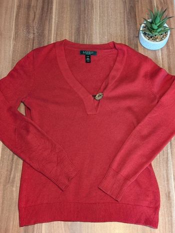 Pull Col V Ralph Lauren Femme Taille P/S
