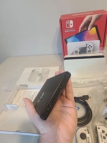 Nintendo Switch 64GB OLED Complete In Box All Original Accessories And Plastics
