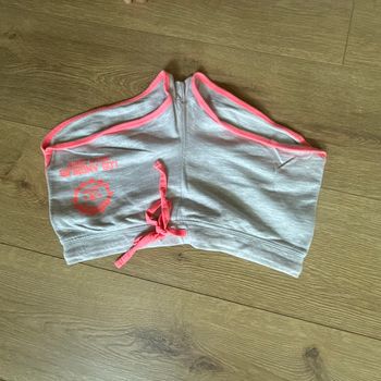 Short, gris, clair et rose, taille XS