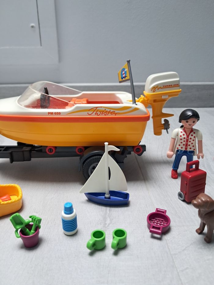 Playmobil remorque + bateau - photo numéro 4