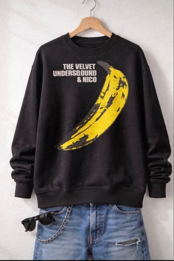 Sweat Velvet Underground banane Panpac London style rock