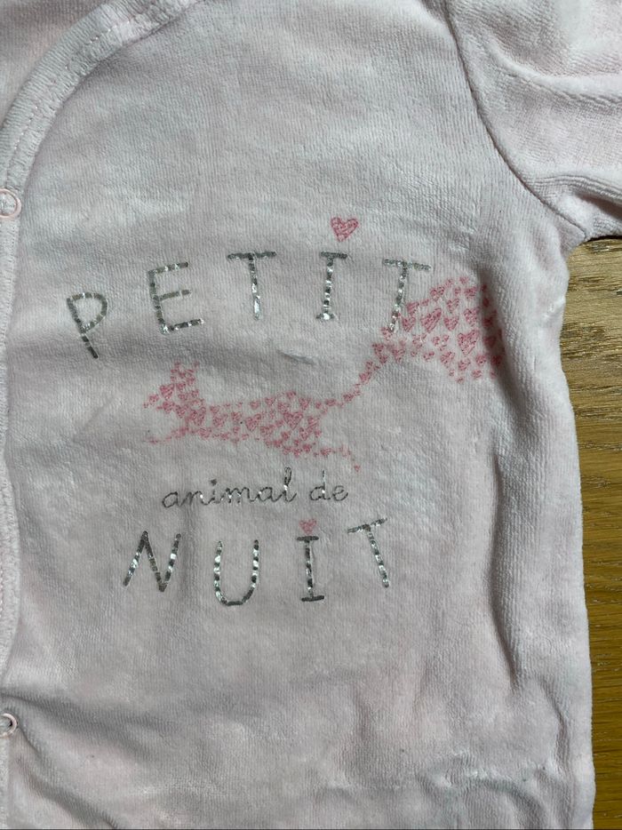 Kimadi Pyjama Grenouillère rose Taille 6 mois - photo numéro 4