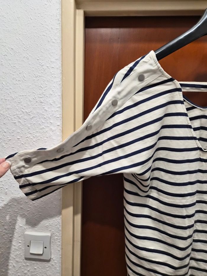 Tee-shirt marinière 3/4 - photo numéro 3