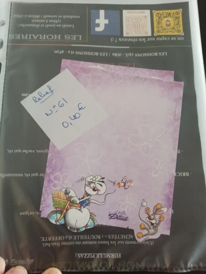 Feuille Diddl relief 61 0,40€