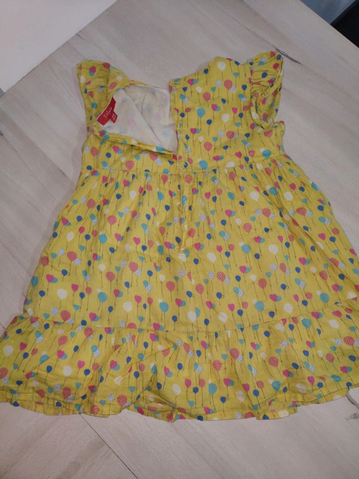 Robe jaune ballon et coeur super pep's 24 mois 2 ans - photo numéro 2