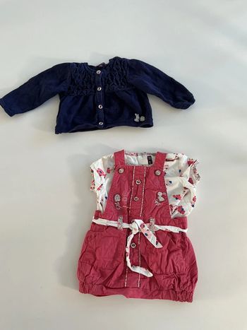 Ensemble robe/body-blouse été 3mois