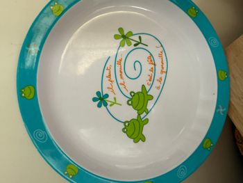 assiette enfant grenouille