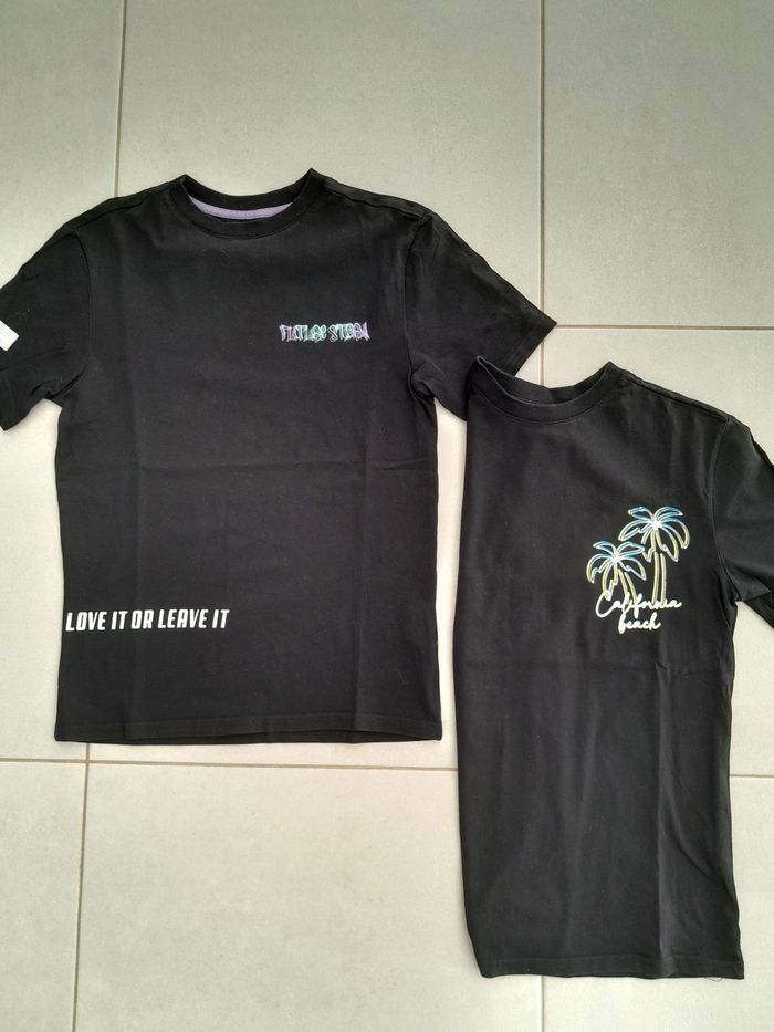 Lot 2 tee shirt manches courtes garçon 12 ans