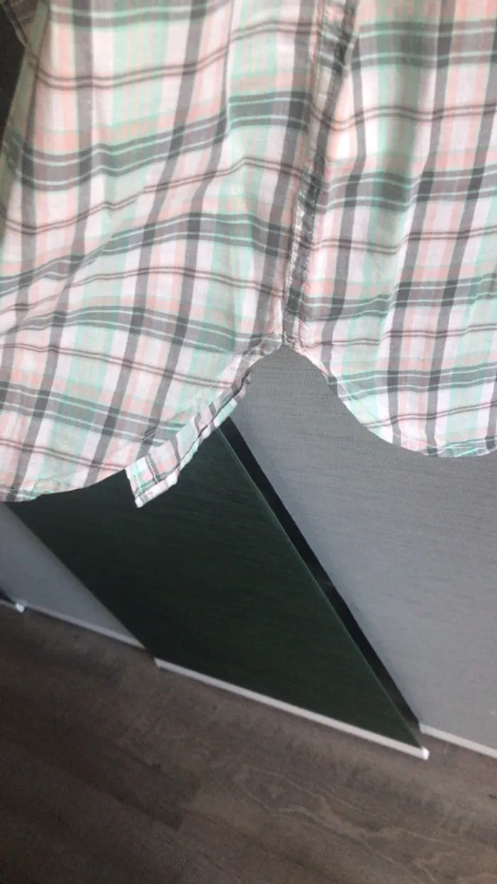 Chemise à carreaux verte H&M - photo numéro 4