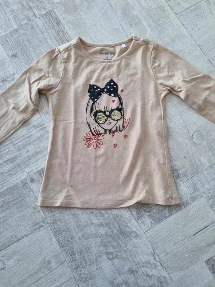 Tee-shirt manches longues  Taille 4 ans - photo numéro 2