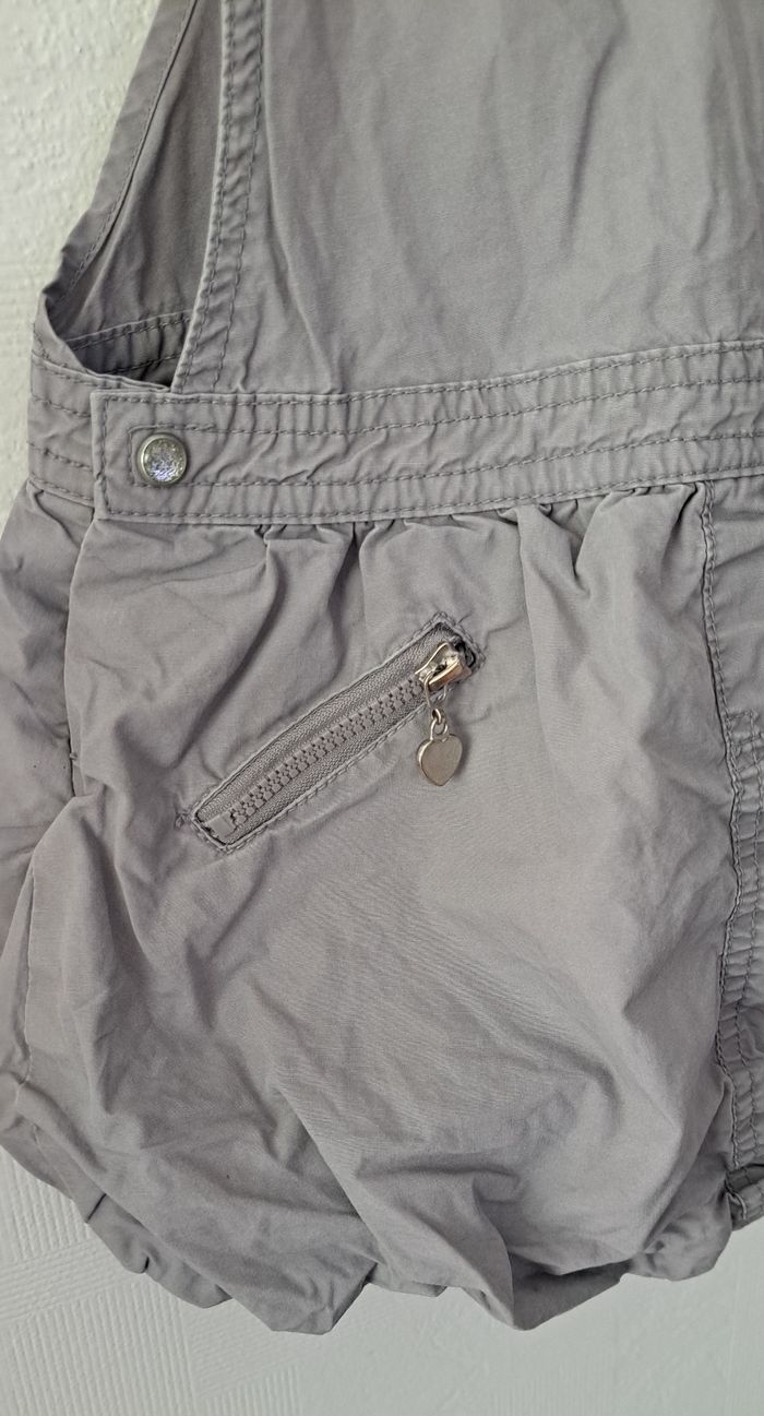 Robe grise à bretelles effet boule 2 ans - photo numéro 5