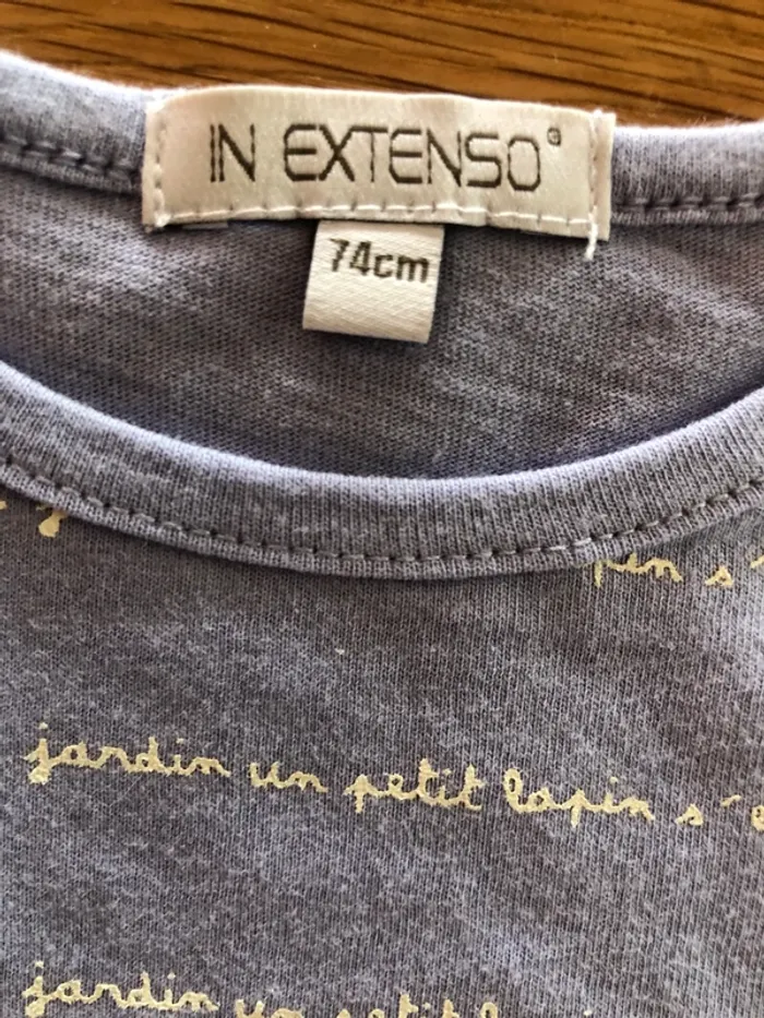 T-shirt Bebe 9/12 nous In extenso - photo numéro 2