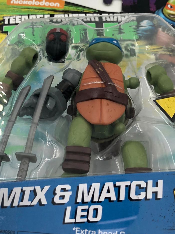 Figurine tortue Ninja Mutations Mix & Match Léo Playmates Toys neuf - photo numéro 5