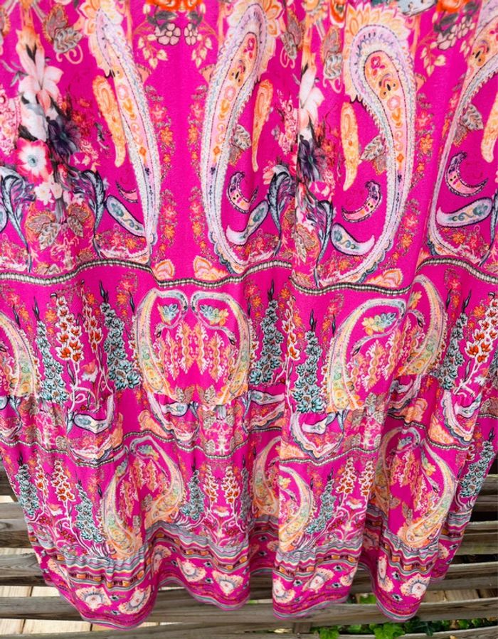 Robe longue rose - Taille L - photo numéro 9