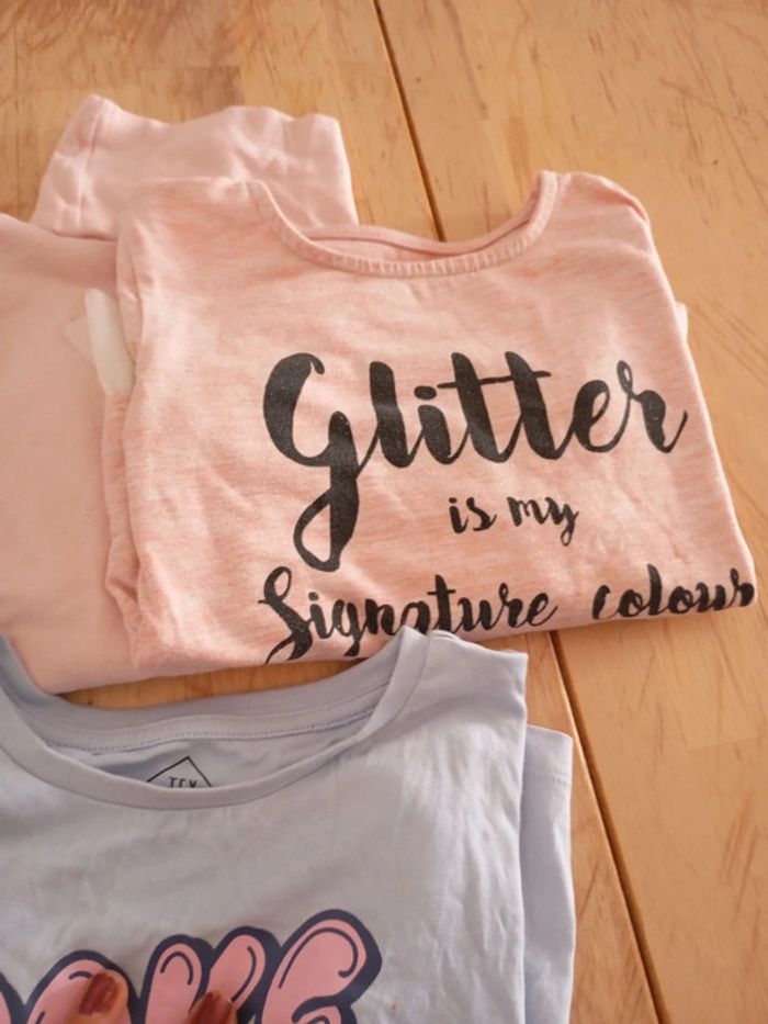 Lot t shirt fille t 5;6 - photo numéro 5
