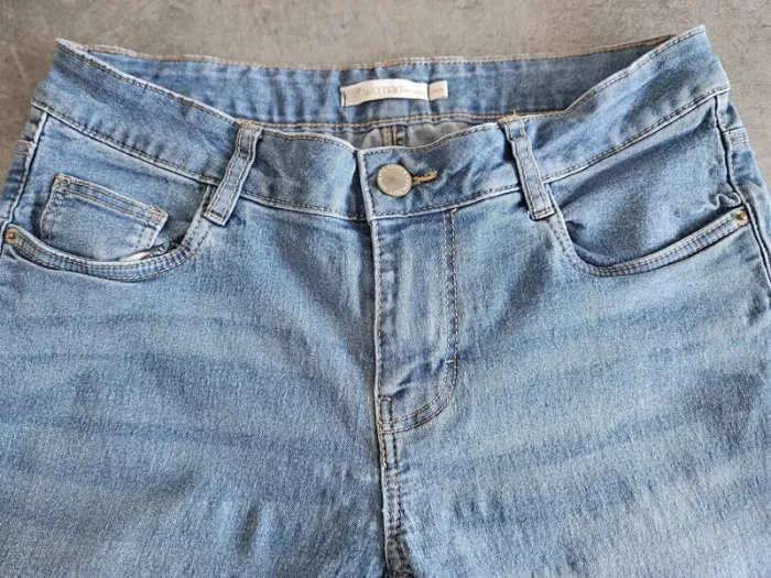 Short pantacourt en jean femme - Taille 36 / S - Gemo - Bleu - photo numéro 6