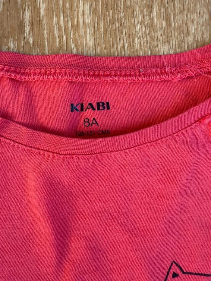 🎀 T-shirt manche longue rose 8 ans kiabi - photo numéro 3