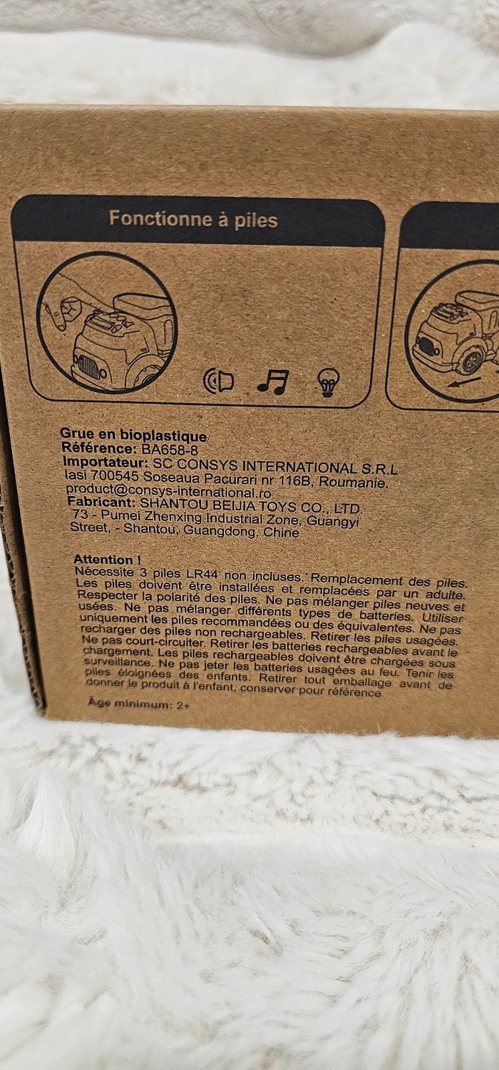 Camion grue sonore en bioplastique Neuf - photo numéro 6