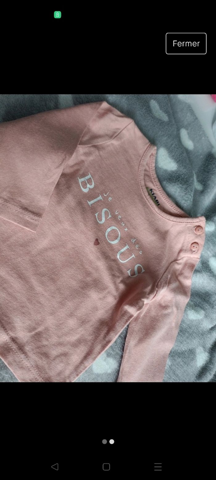 T-shirt manche longue 1mois - photo numéro 2