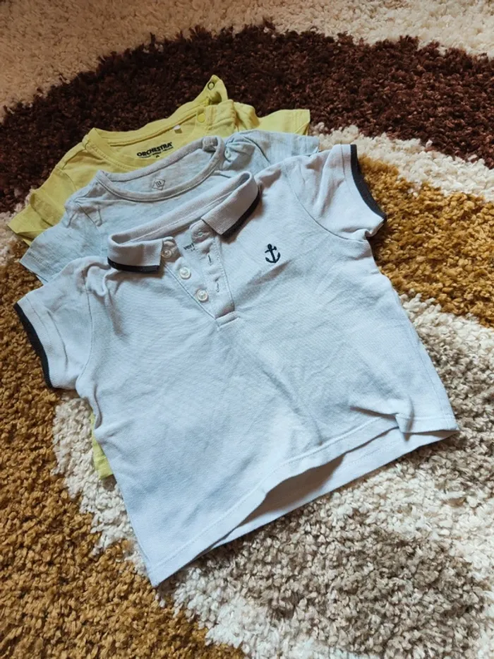 Lot 8 t-shirts manches courtes et chemise - photo numéro 6