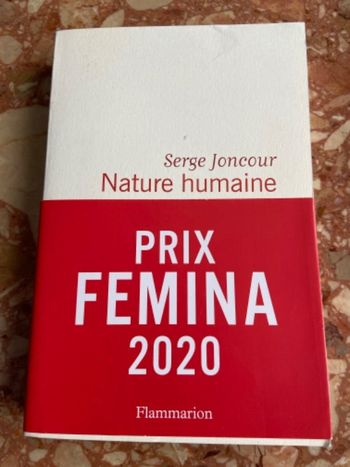 Livre nature humaine de Serge joncour
