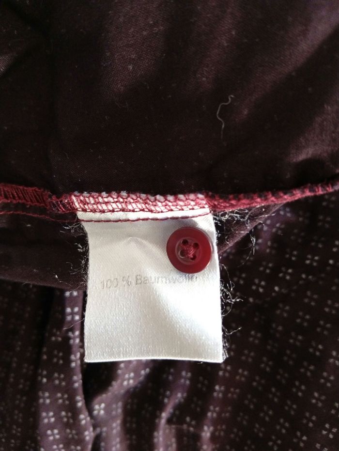 Chemise bordeaux à motifs t38/40 - photo numéro 7