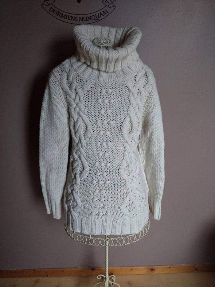 Pull col roulé camaïeu - photo numéro 2