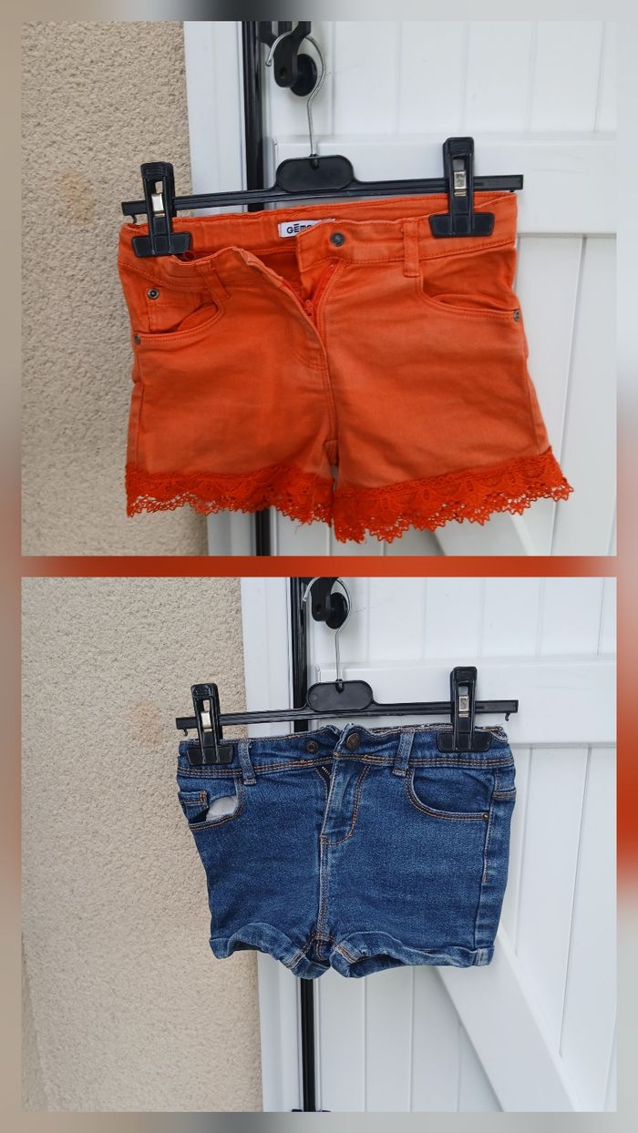 Lot de 2 shorts filles  tailles 7 et 8 ans