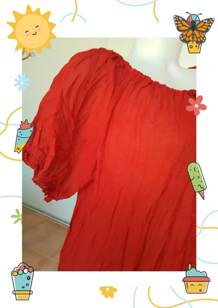 Haut transparent rouge - photo numéro 5