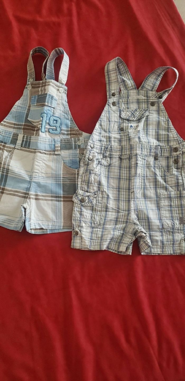 Lot salopettes été T 12 mois