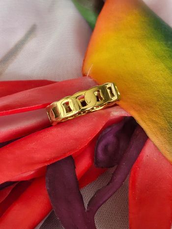 Bague avec maillons modèle 3 en acier inoxydable