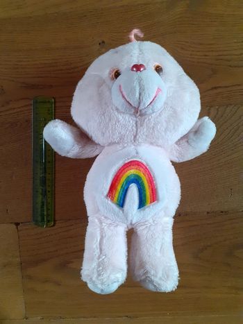 🧸 Peluche bisounours arc en ciel Gros farceur vintage