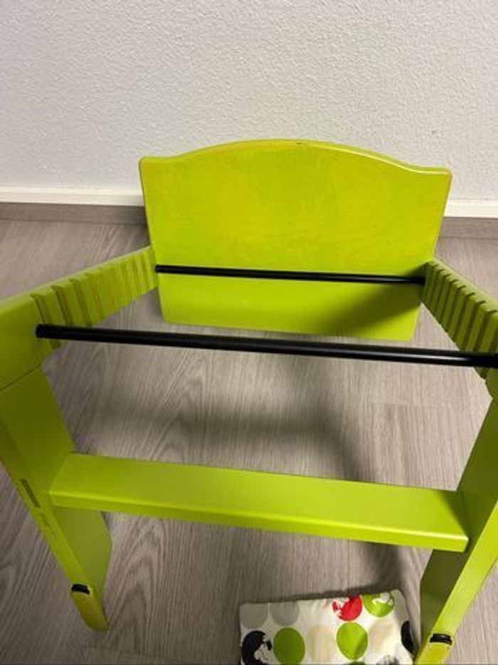 Chaise Tripp Trapp Stokke verte + Babyset - photo numéro 9