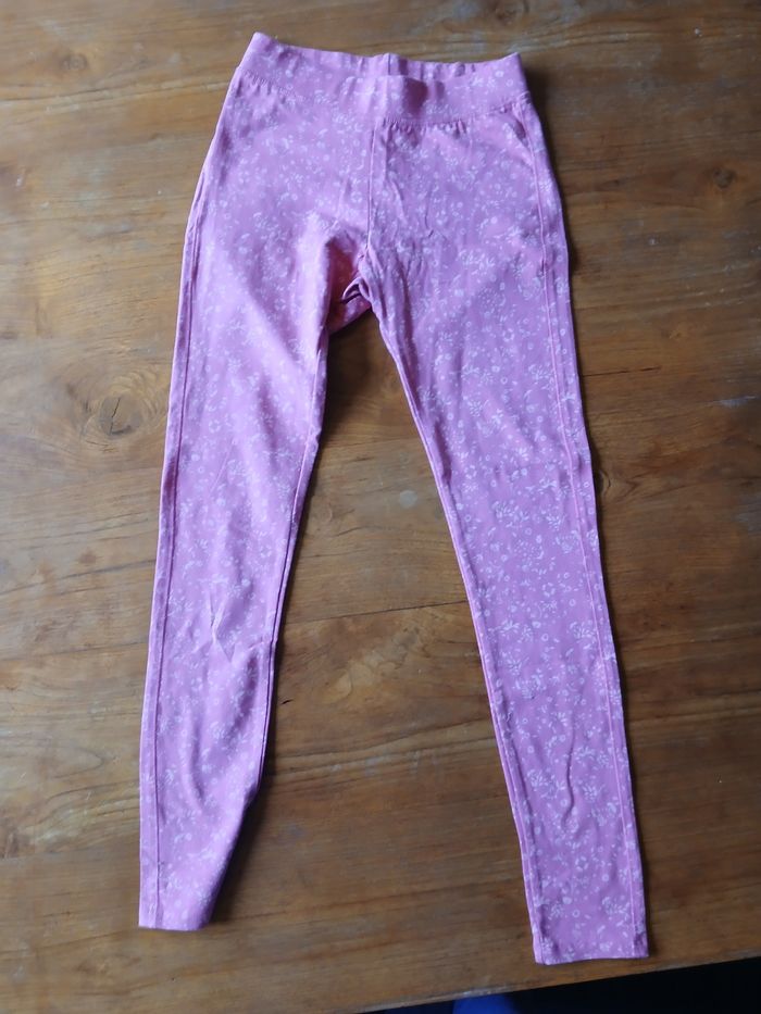 Legging rose fleuri