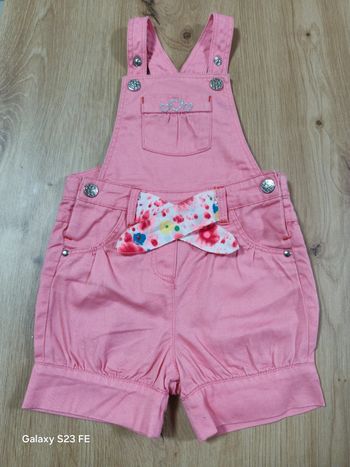 Salopette bébé fille rose U Petit – Taille 6 mois
