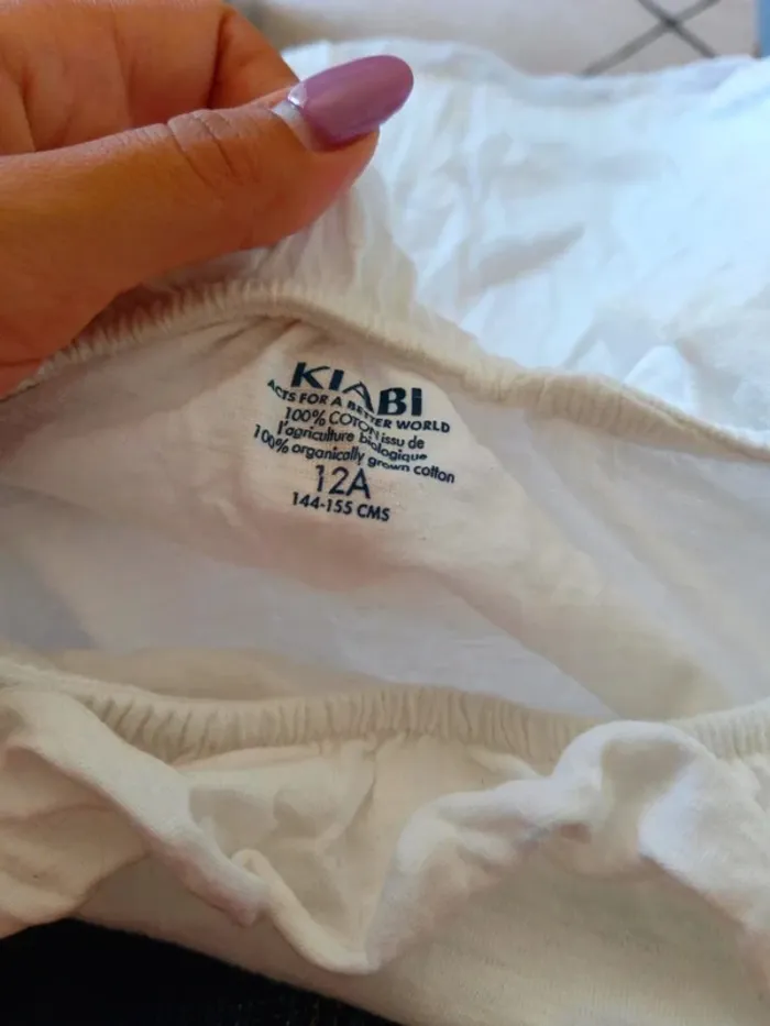 C49 t-shirt blanc kiabi 12 ans - photo numéro 3