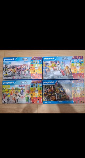 4 boites de playmobil