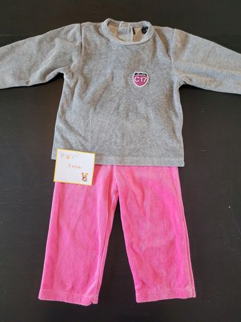 Pyjama velours 2 ans