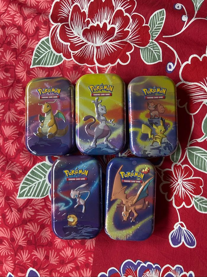 Lot mini tins de Kanto Pokemon