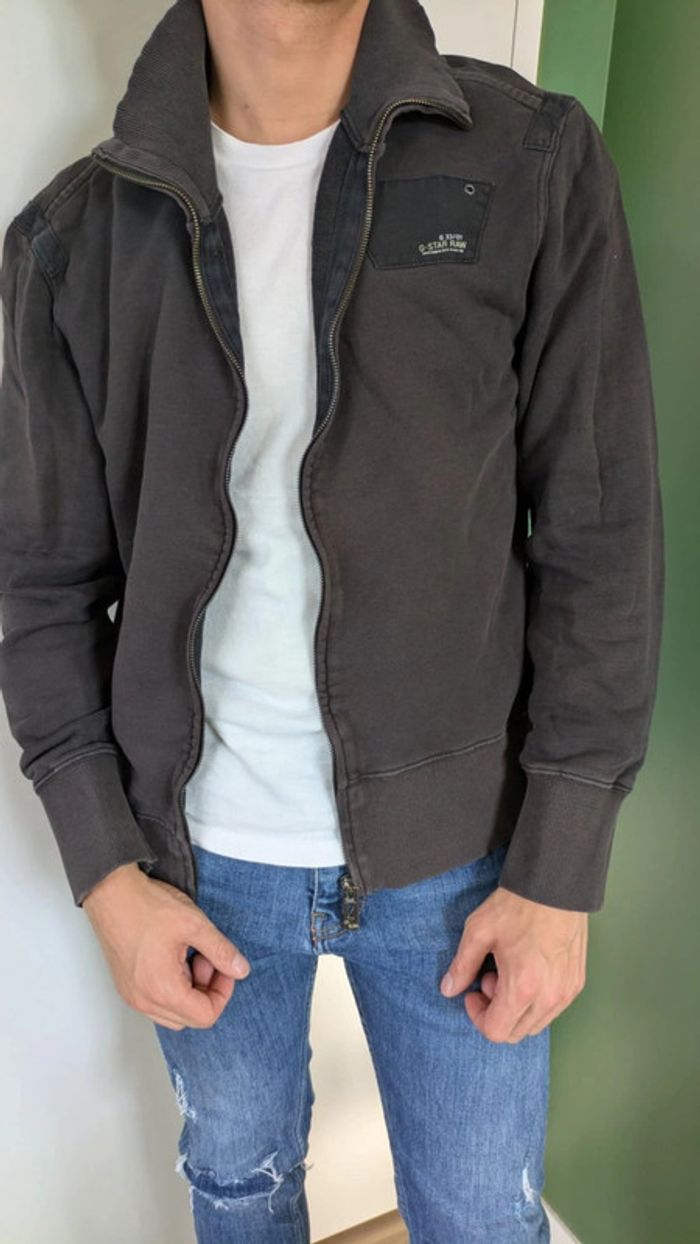 Veste sweat marron G-Star