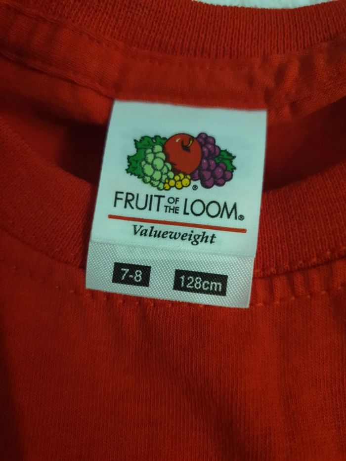 T shirt noel 7-8ans fruit of the loom - photo numéro 3