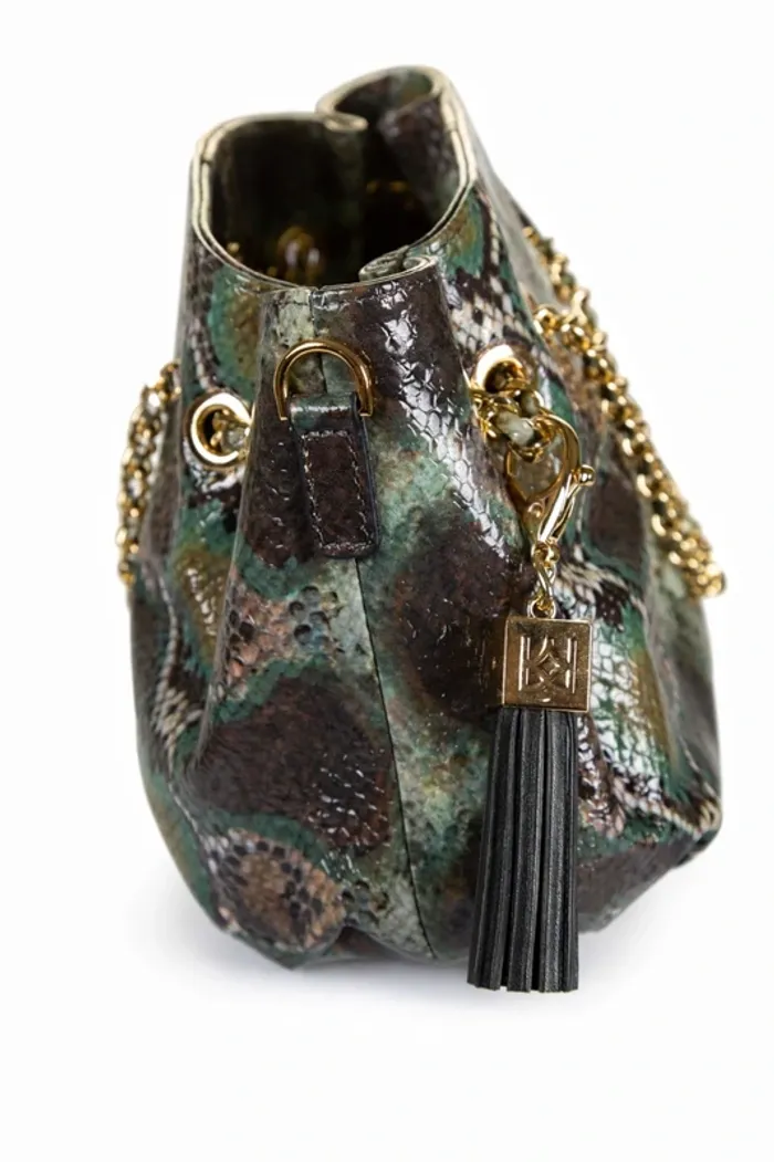 Sac KAZAR cuir premium effet python – Neuf avec étiquette + housse Neuf avec étiquette·Kazar - photo numéro 4