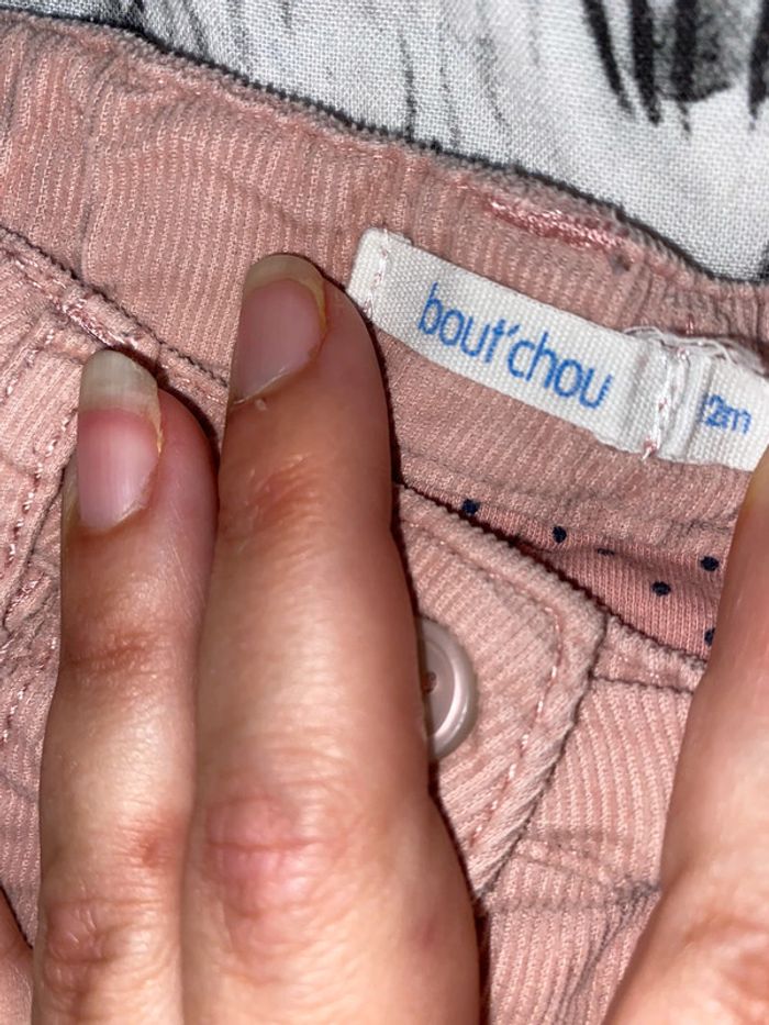 Pantalon velours, 12 mois, Bout’chou. - photo numéro 3